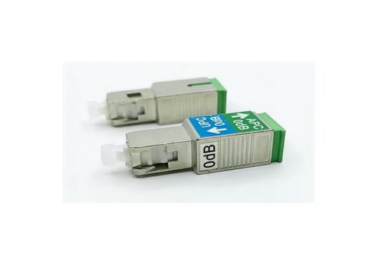 गुणवत्ता  SC APC Fixed Variable Fiber Optic Attenuator Strong Tensile Resistance For GPON Network कारखाना