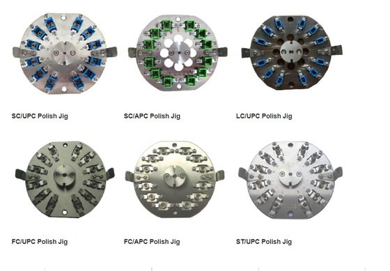 High Efficiency 12 Port ST UPC Polishing Fixture with 110*5mm Size and 3D Pass Rate ≥98% for Fiber Optic Connectors