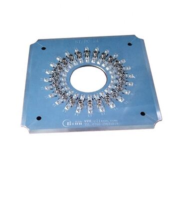 एक चक्र में 24 कनेक्टर और सम्मिलन हानि ≤0.20dB के साथ ST कनेक्टर्स के लिए कठोर स्टेनलेस स्टील S136 फाइबर पॉलिशिंग फिक्स्चर