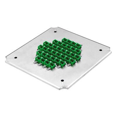 36 पोजीशन फाइबर ऑप्टिक पॉलिशिंग Jig के साथ कठोर स्टेनलेस स्टील S2316 के लिए APC वापसी हानि ≥60dB