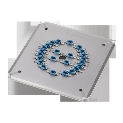 उच्च दक्षता फाइबर ऑप्टिक पॉलिशिंग के लिए स्टेनलेस स्टील S136 के साथ यूनिवर्सल एलसी APC 24-पोजीशन पॉलिशिंग फिक्स्चर