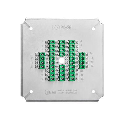 उच्च दक्षता फाइबर ऑप्टिक पॉलिशिंग के लिए स्टेनलेस स्टील S136 के साथ यूनिवर्सल एलसी APC 24-पोजीशन पॉलिशिंग फिक्स्चर