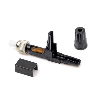 ब्लैक फीट एंबेडेड फाइबर ऑप्टिक केबल कनेक्टर सिंगलमोड क्विक कनेक्टर Connect